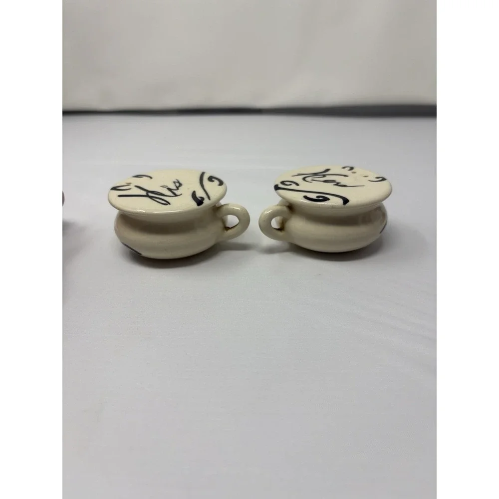 Vintage His and Hers‎ Antique Chamber Pot Salt and Pepper Shakers 1950's Set